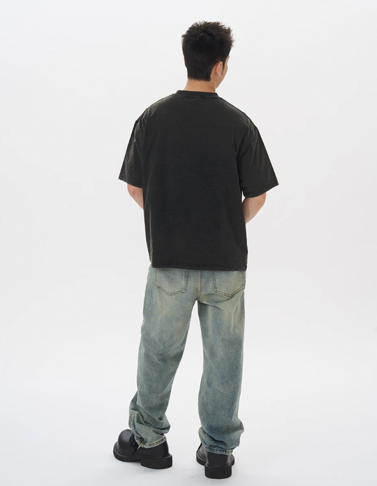 Harsh and Cruel Lost Angel Embroidered Foam Print Tee