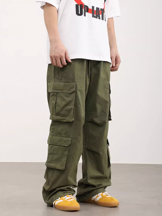 F3F Select Washed & Aged 3D Multi Pocket Work Pants