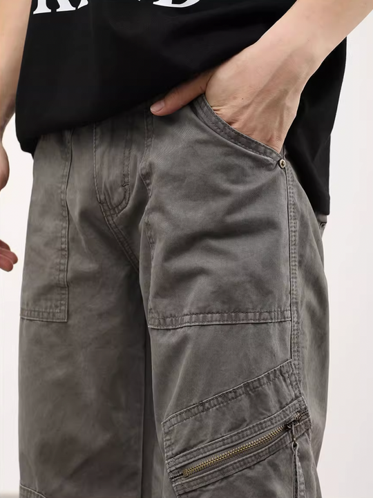 F3F Select Washed Raw Edge Work Pants