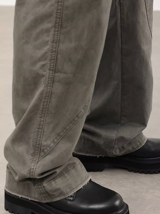 F3F Select Washed Raw Edge Work Pants