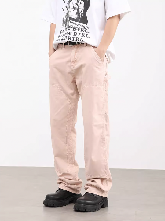 F3F Select Wash Patch Straight Denim Pants