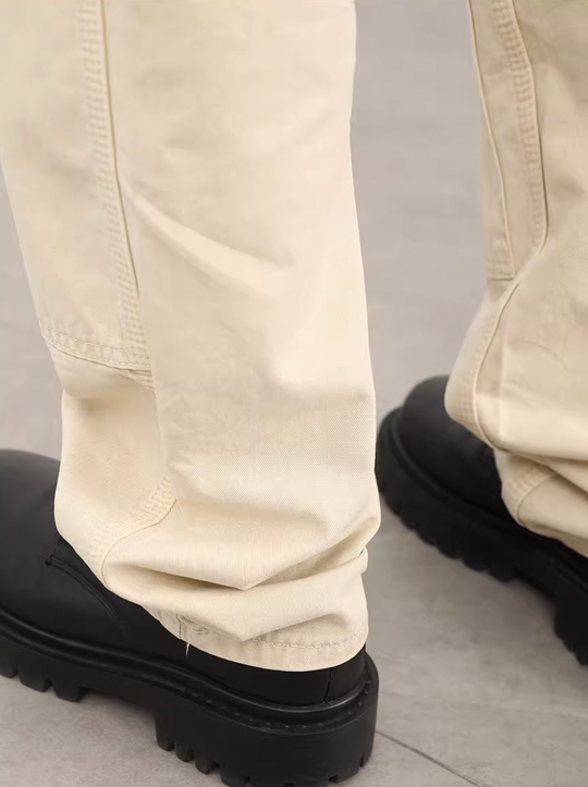 F3F Select Wash Patch Straight Denim Pants