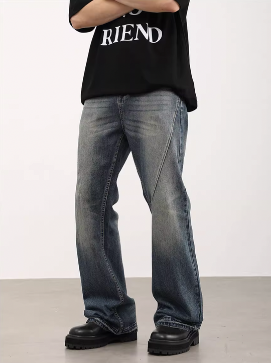 F3F Select Washed Micro Lapel Denim Pants