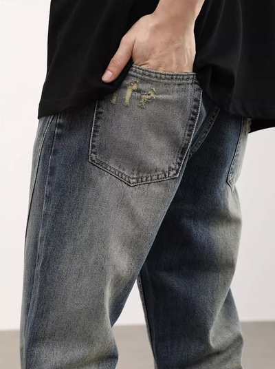 F3F Select Washed Micro Lapel Denim Pants