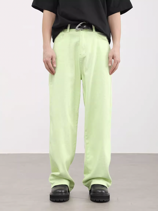 F3F Select Loose Wide Leg Color Denim Pants