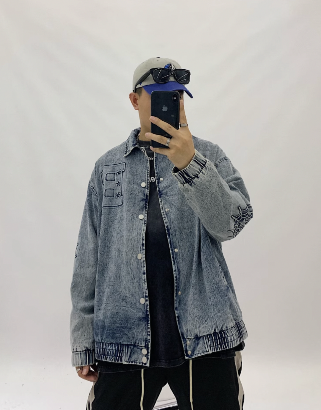 F3F Select Washed Spider Denim Jacket