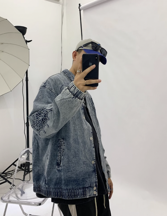 F3F Select Washed Spider Denim Jacket