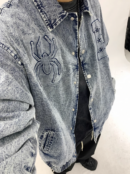 F3F Select Washed Spider Denim Jacket