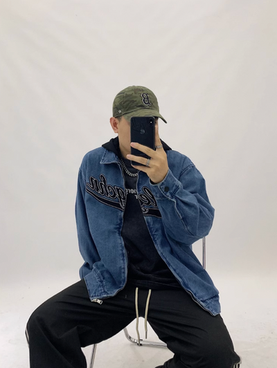 F3F Select Embroidery Hooded Denim Jacket
