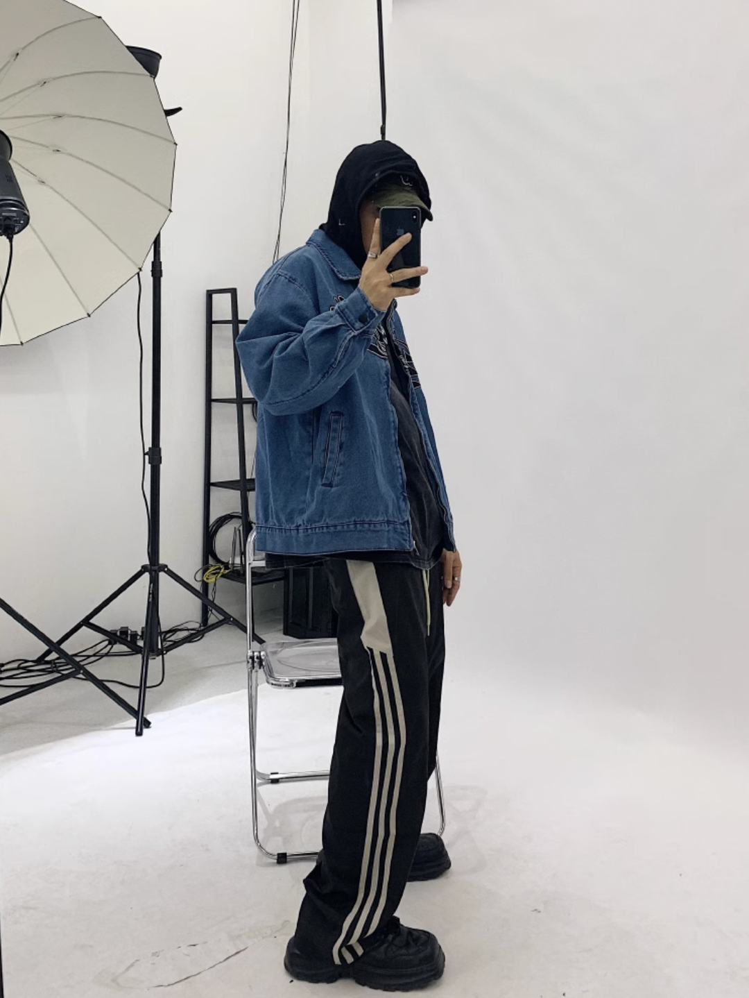 F3F Select Embroidery Hooded Denim Jacket