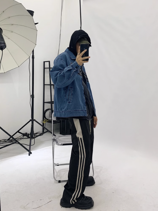F3F Select Embroidery Hooded Denim Jacket