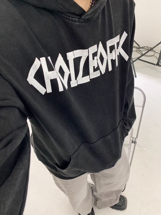 F3F Select Washed & Old Print Hoodie