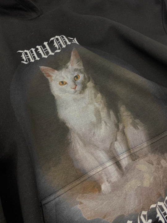 F3F Select Cat Print Hoodie