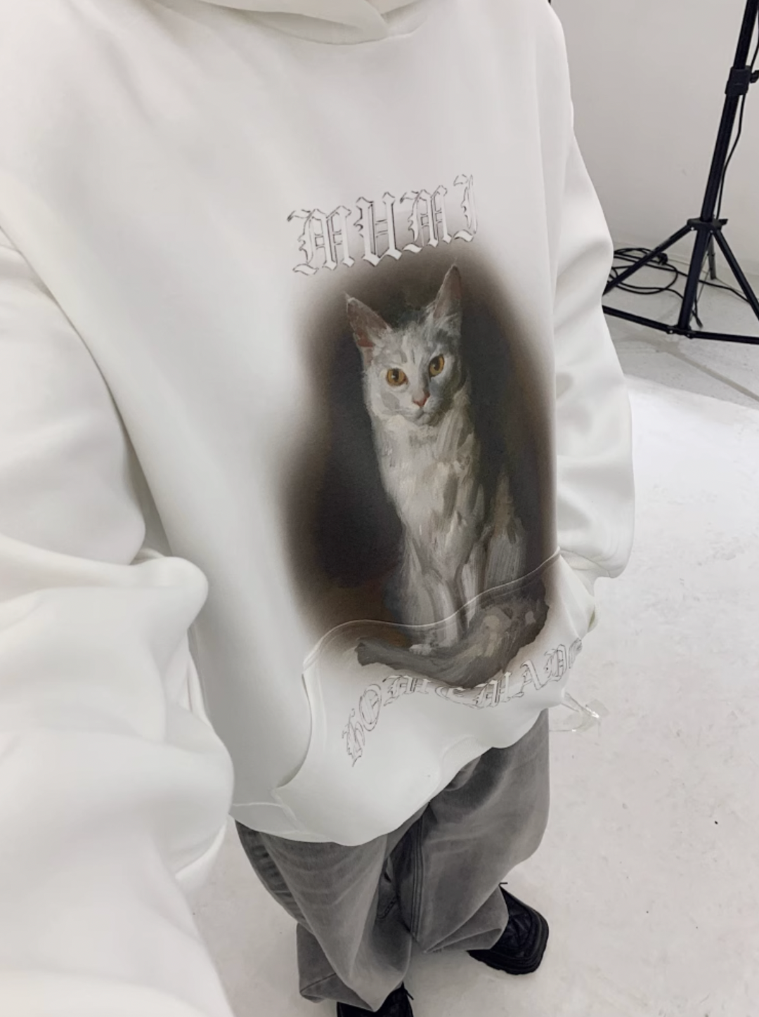 F3F Select Cat Print Hoodie