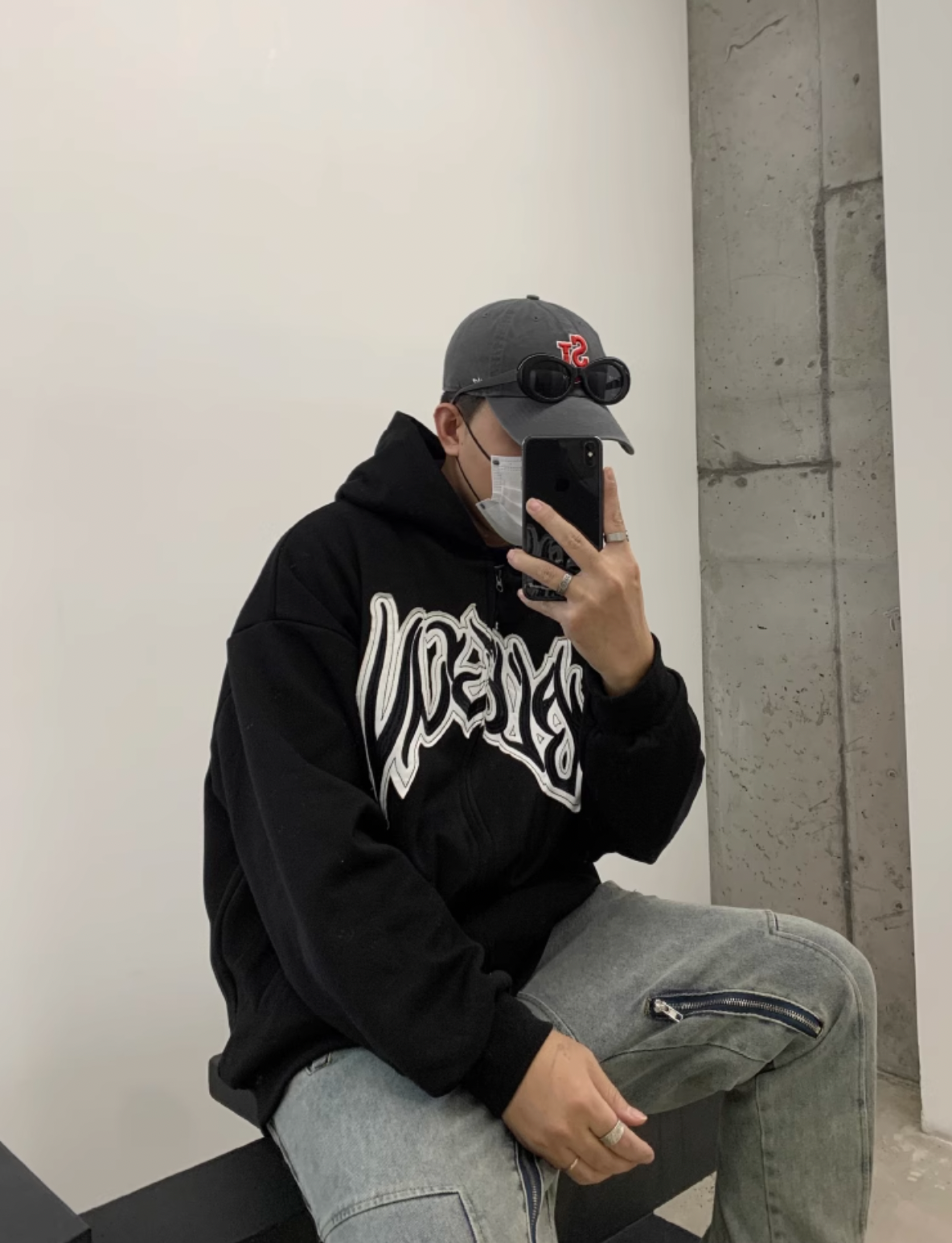 F3F Select Embroidery Zip Up Hoodie