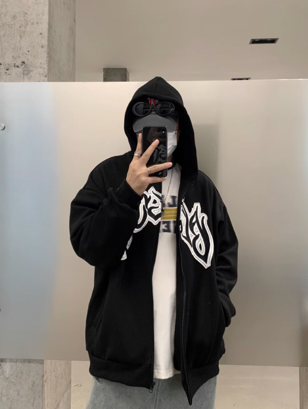 F3F Select Embroidery Zip Up Hoodie