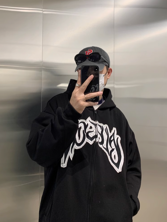 F3F Select Embroidery Zip Up Hoodie