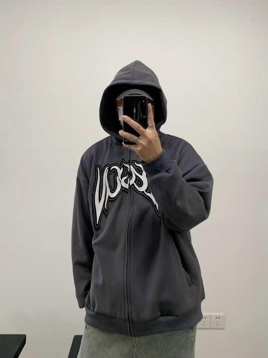 F3F Select Embroidery Zip Up Hoodie
