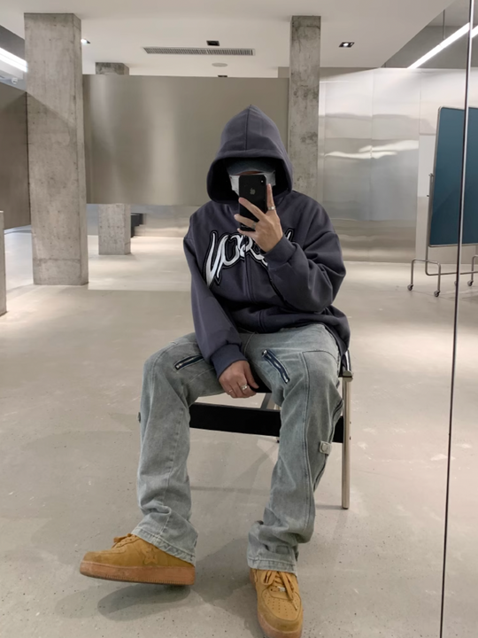 F3F Select Embroidery Zip Up Hoodie