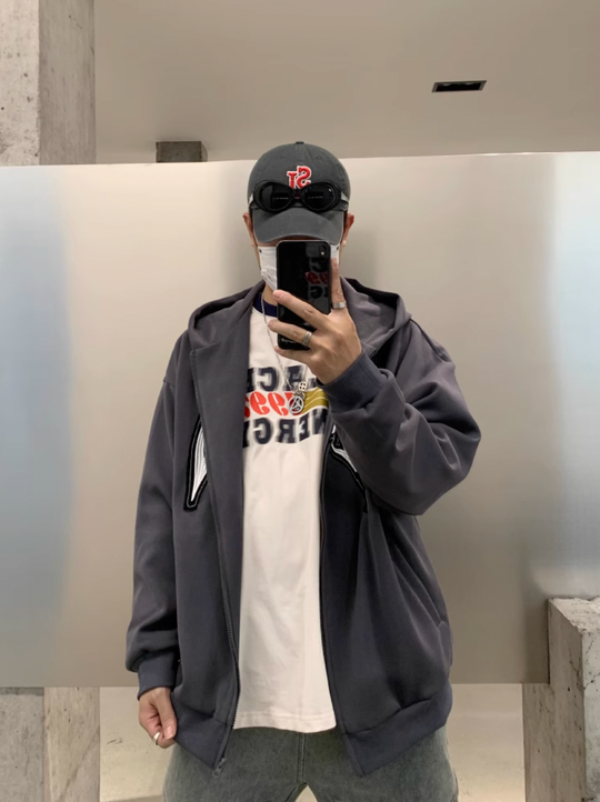 F3F Select Embroidery Zip Up Hoodie