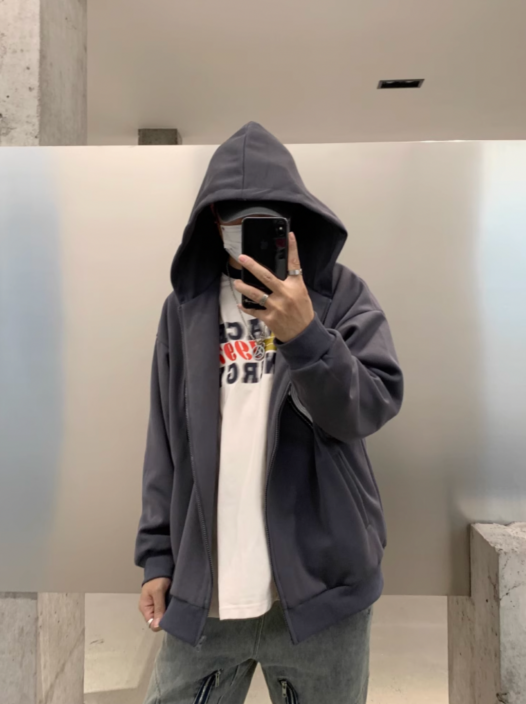 F3F Select Embroidery Zip Up Hoodie