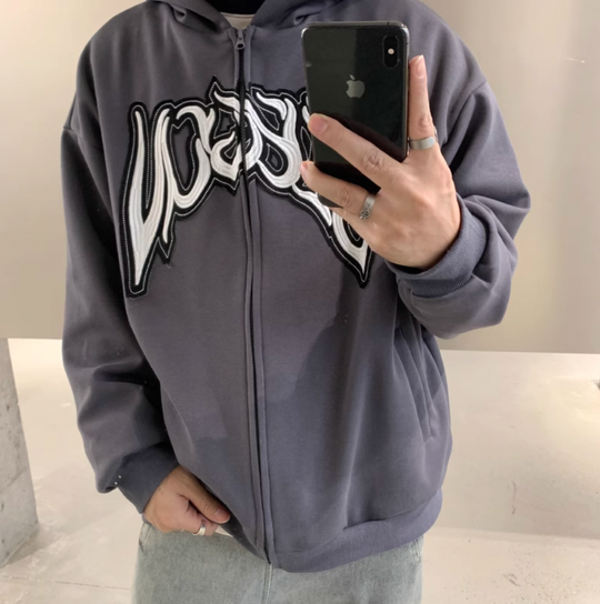 F3F Select Embroidery Zip Up Hoodie