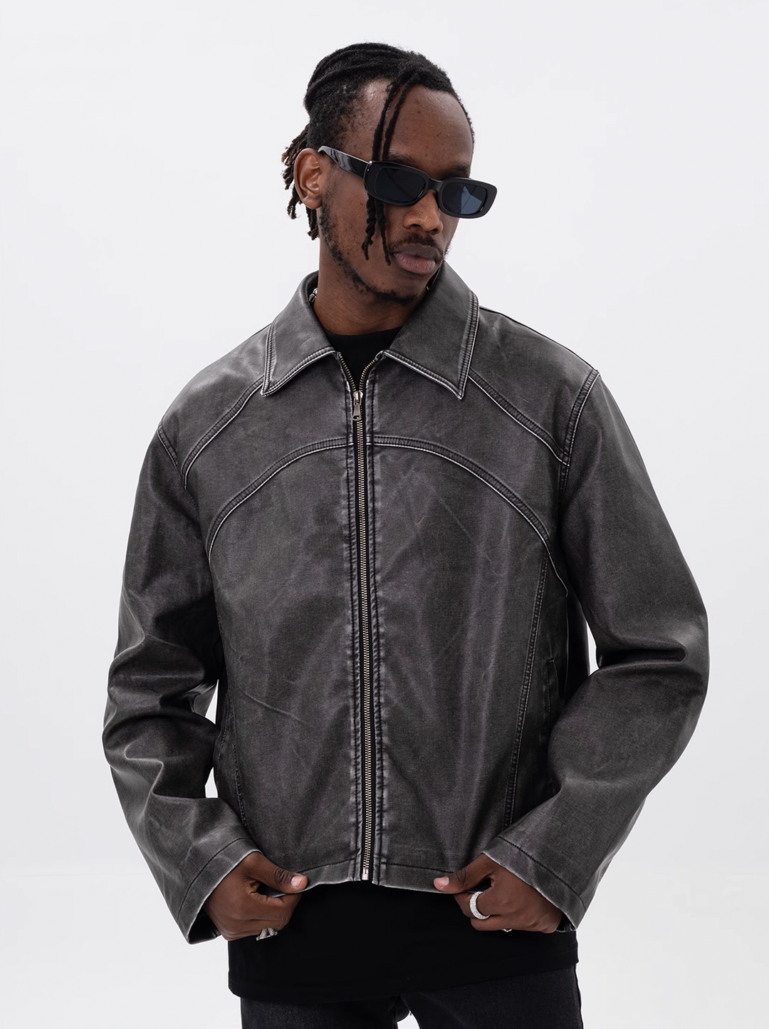 F3F Select Detroit Workwear PU Leather Jacket
