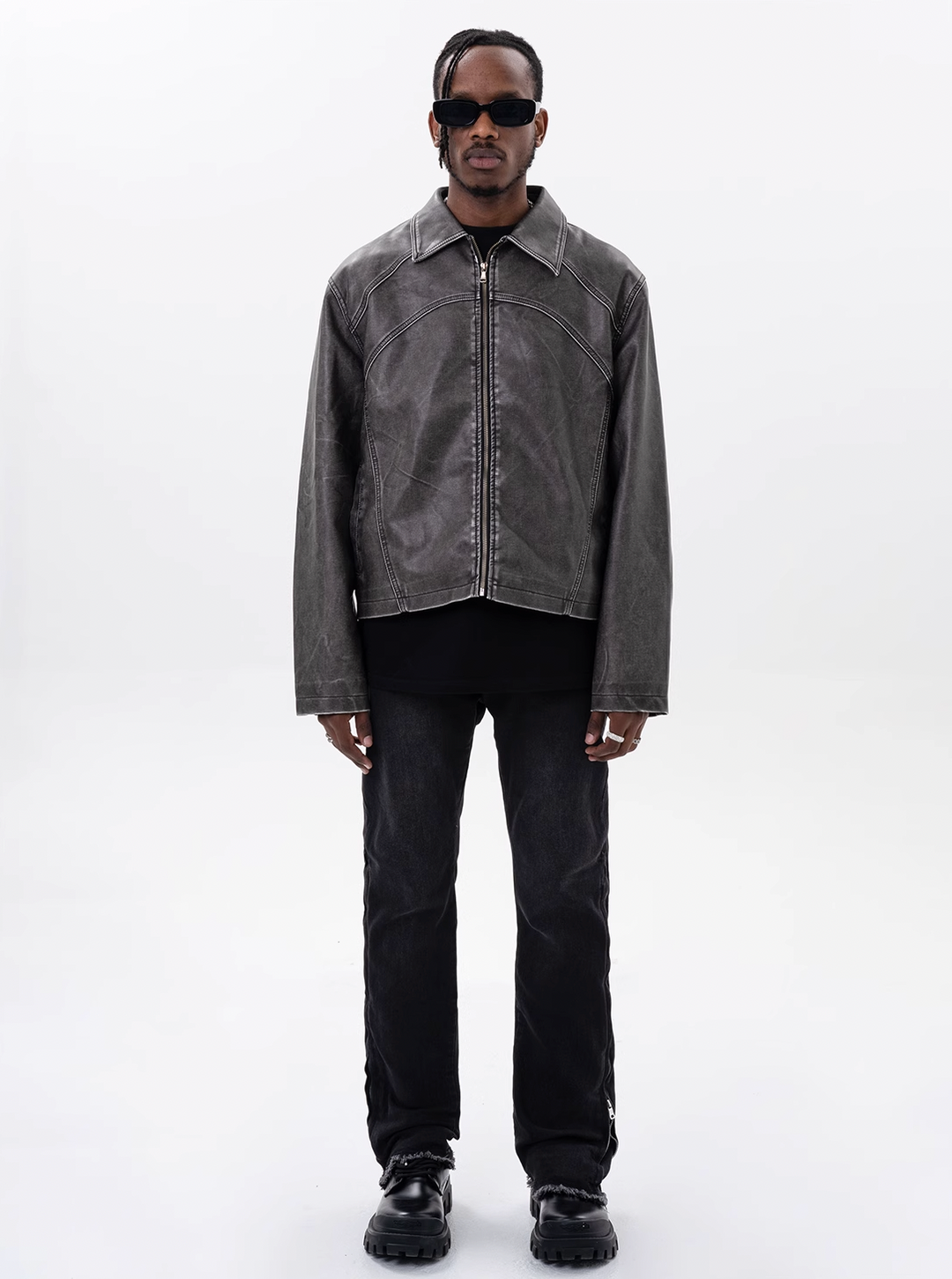 F3F Select Detroit Workwear PU Leather Jacket