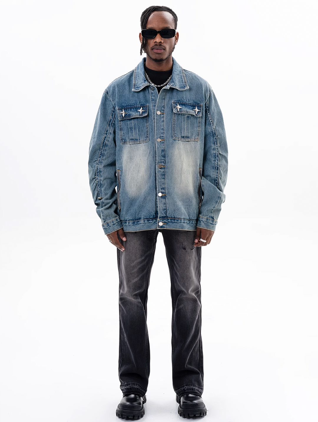 F3F Select Washed Old Denim Jacket