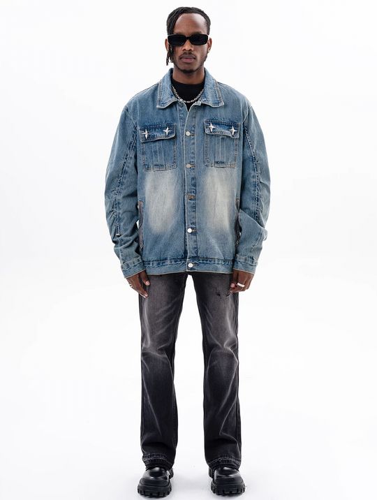 F3F Select Washed Old Denim Jacket