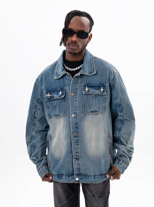 F3F Select Washed Old Denim Jacket