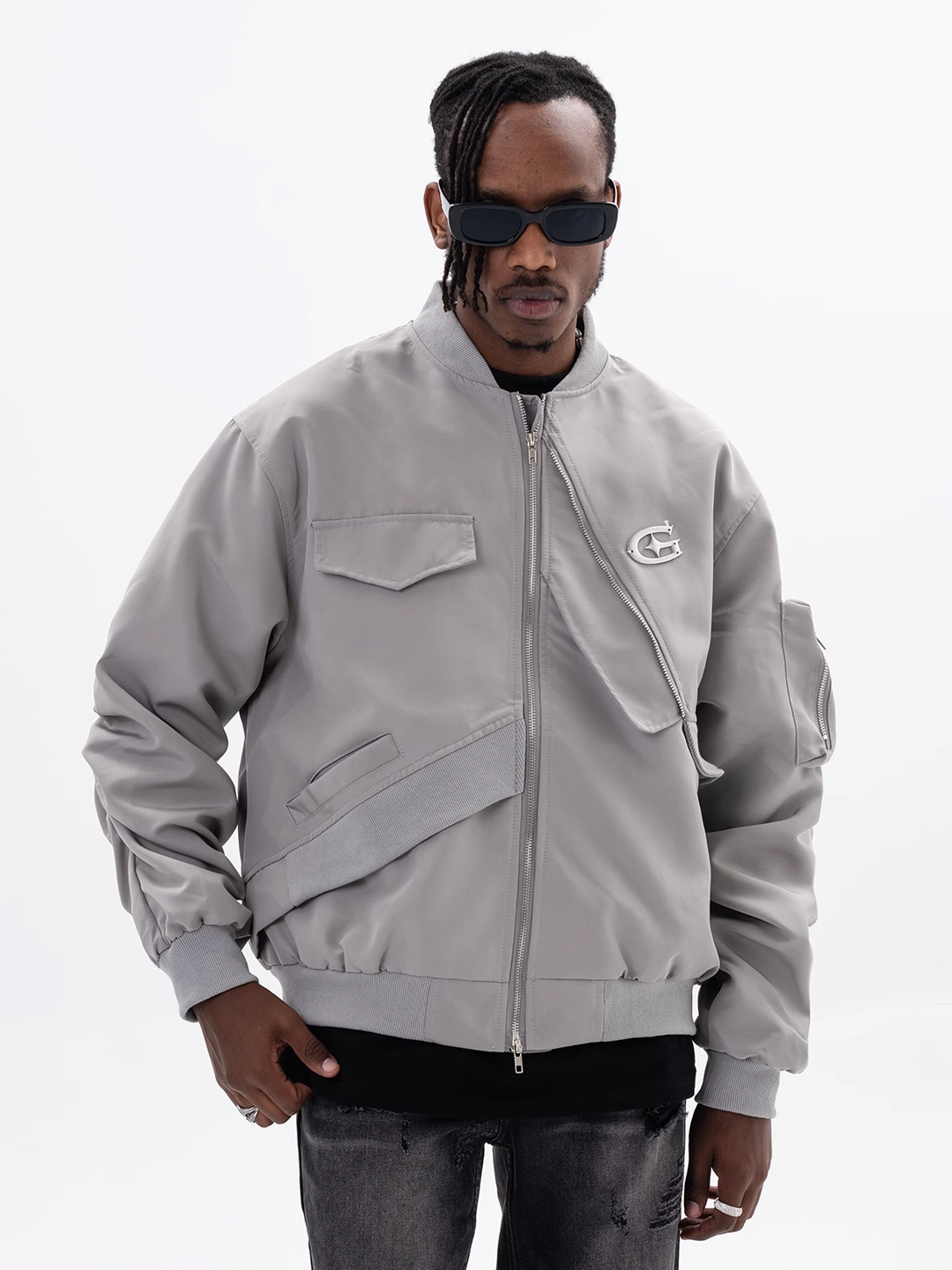 F3F Select Embroidered Logo Workwear Flight Jacket