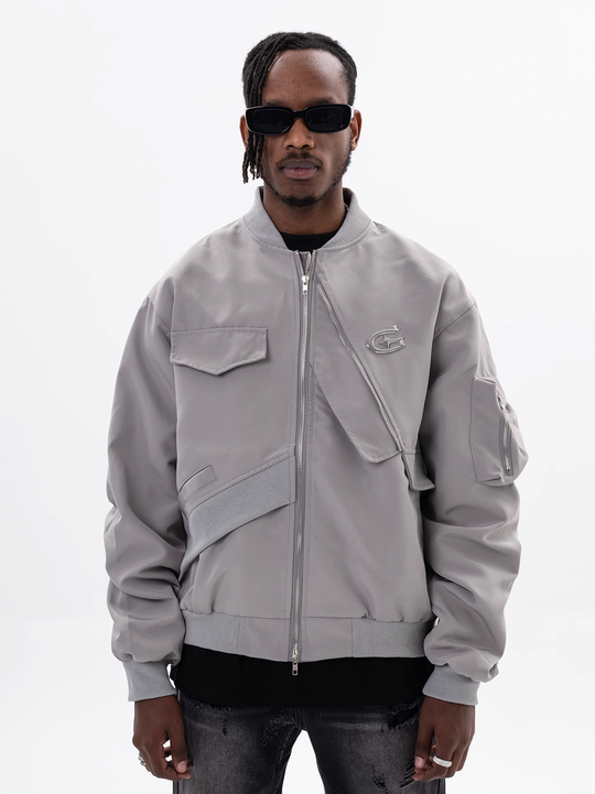 F3F Select Embroidered Logo Workwear Flight Jacket