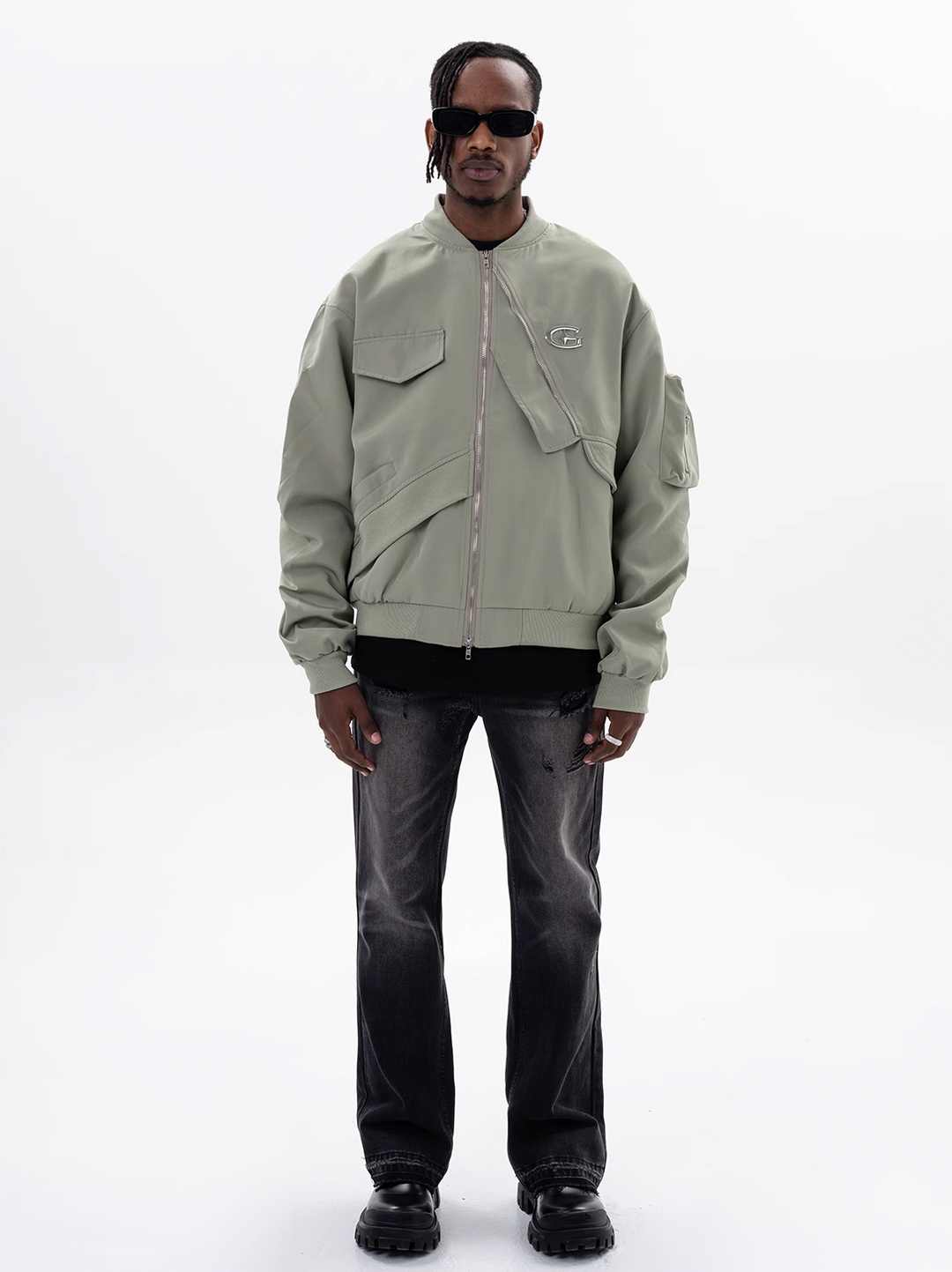 F3F Select Embroidered Logo Workwear Flight Jacket