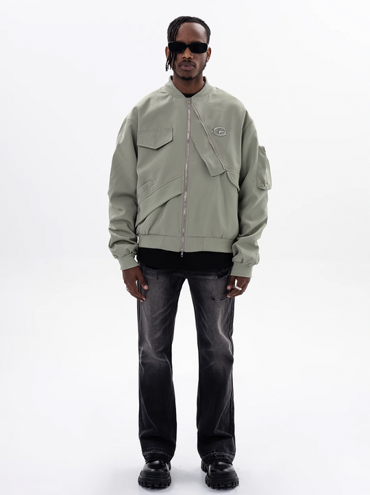 F3F Select Embroidered Logo Workwear Flight Jacket