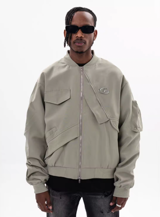 F3F Select Embroidered Logo Workwear Flight Jacket