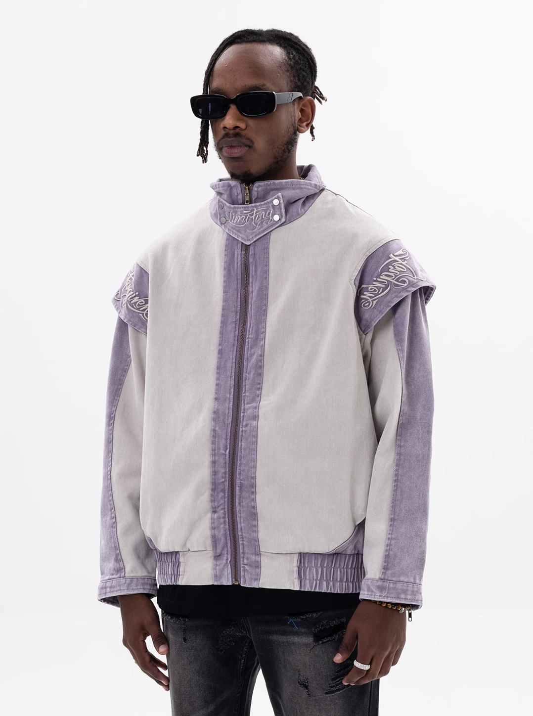 F3F Select Embroidery Old Denim Jacket