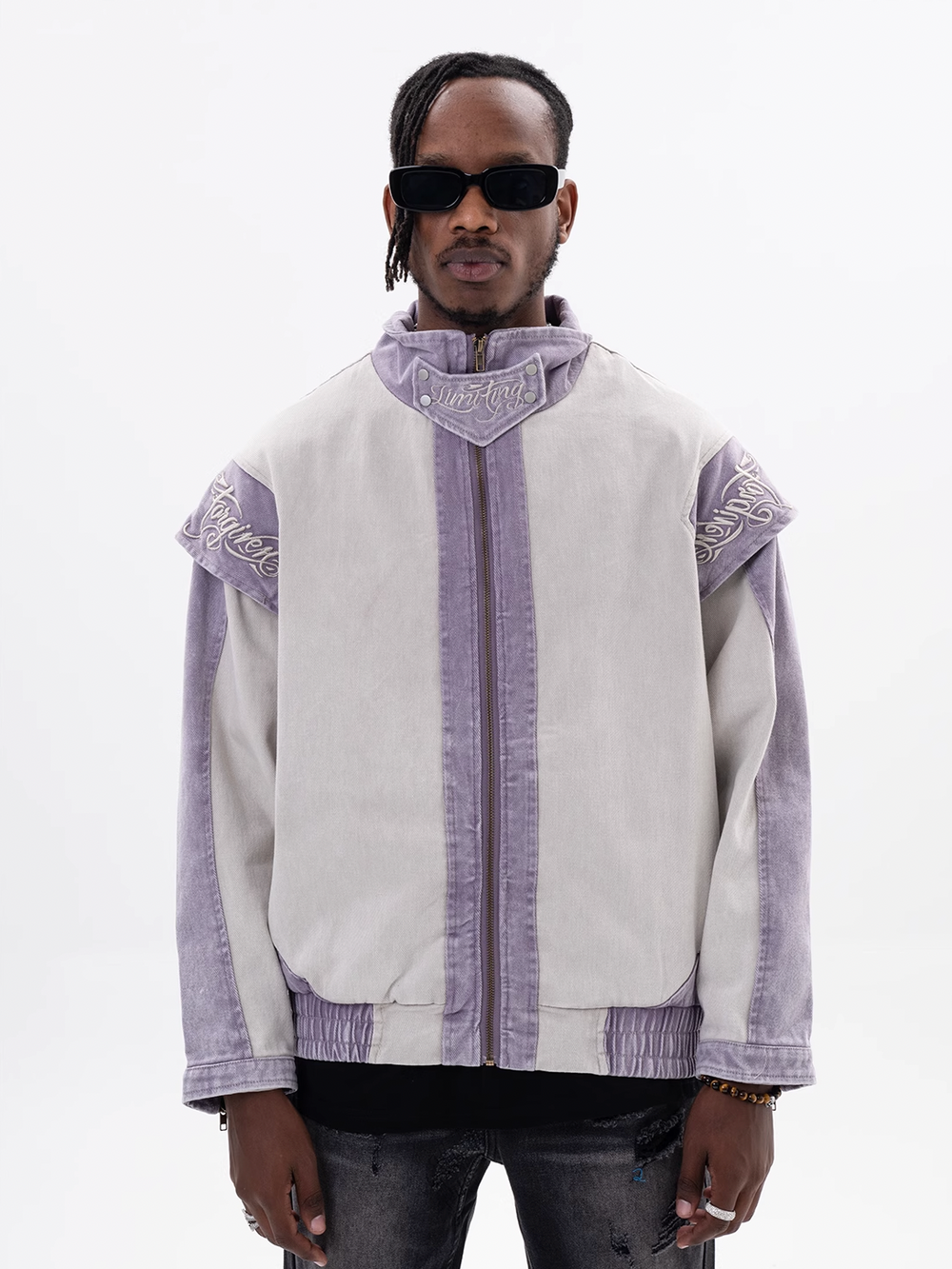 F3F Select Embroidery Old Denim Jacket