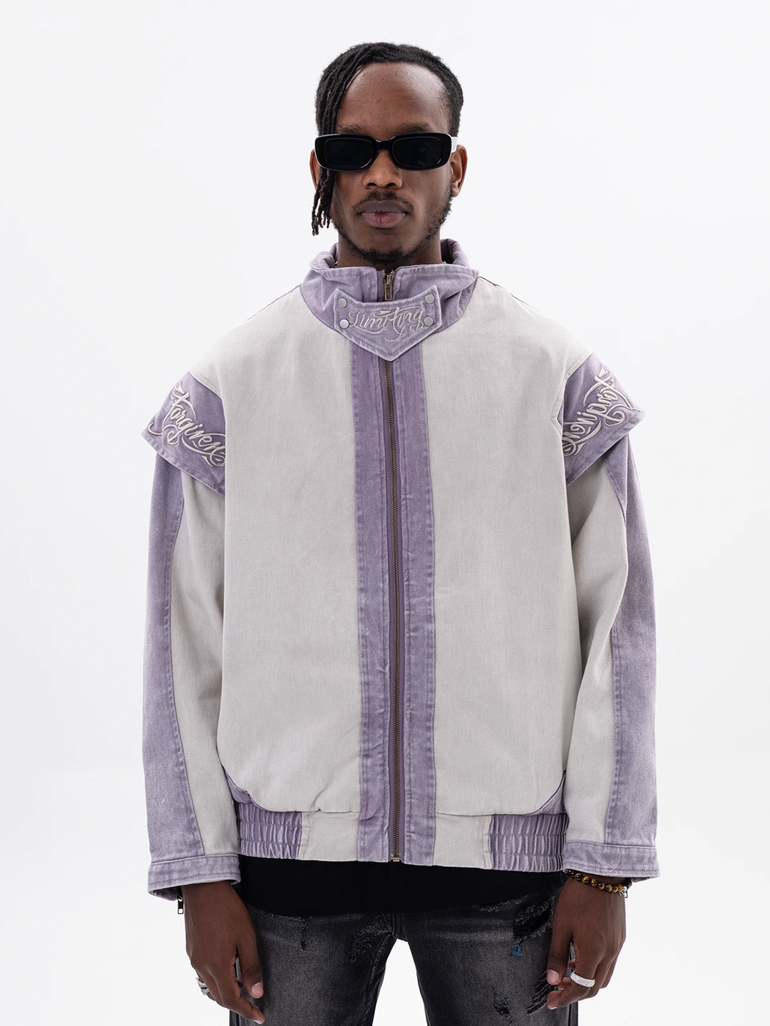 F3F Select Embroidery Old Denim Jacket