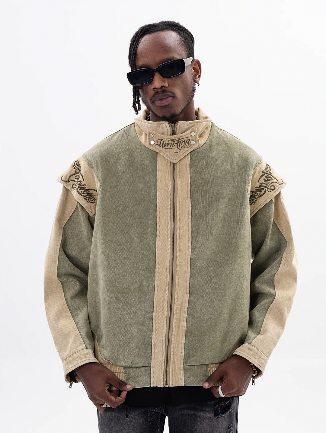 F3F Select Embroidery Old Denim Jacket