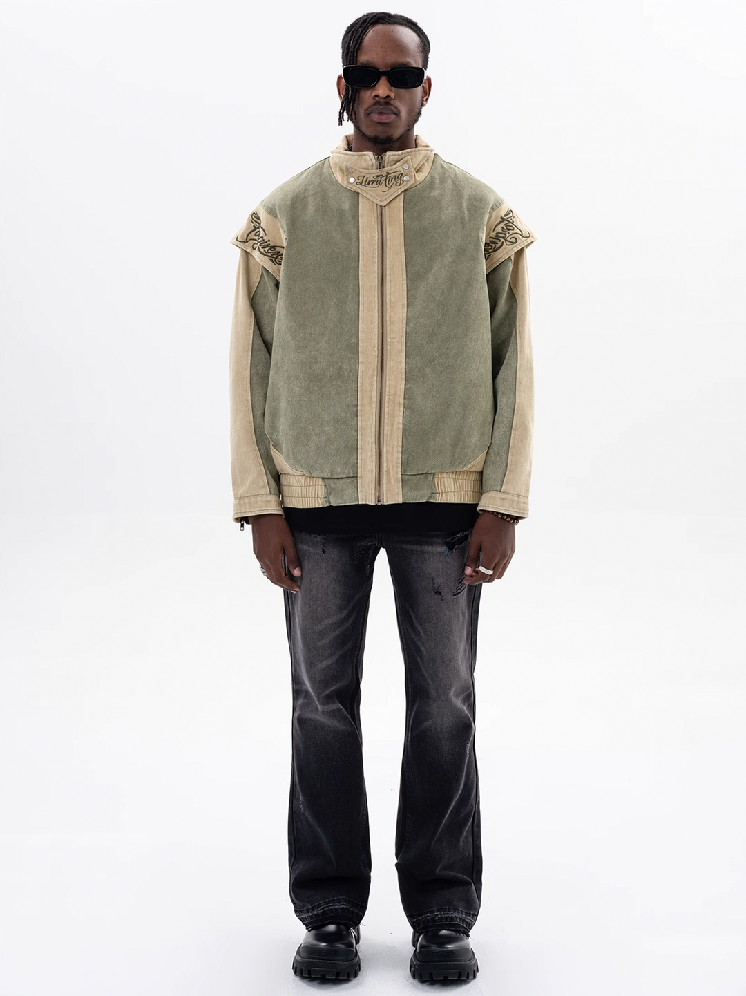 F3F Select Embroidery Old Denim Jacket