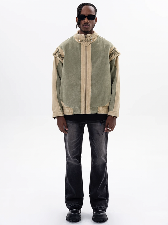 F3F Select Embroidery Old Denim Jacket