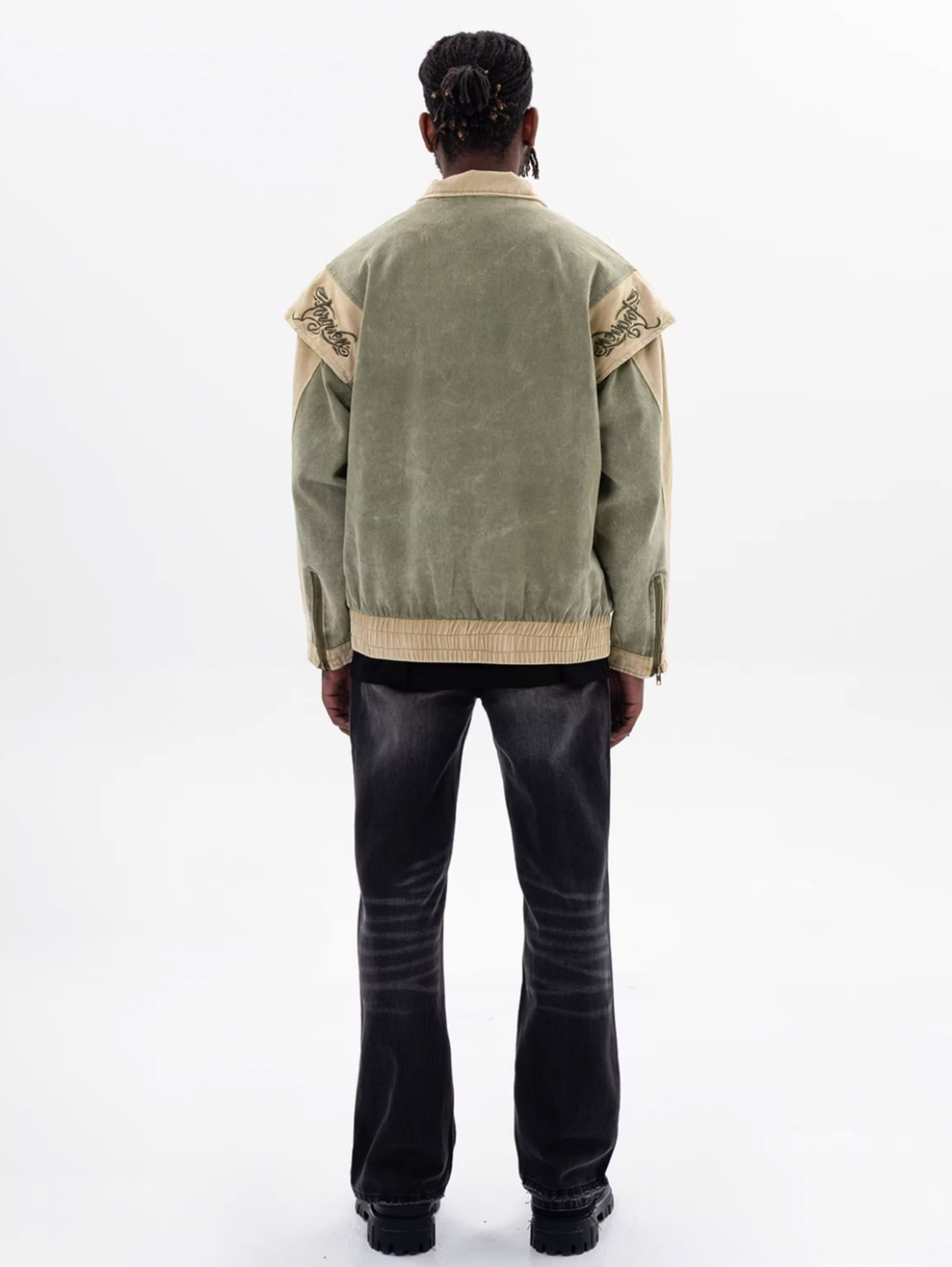 F3F Select Embroidery Old Denim Jacket