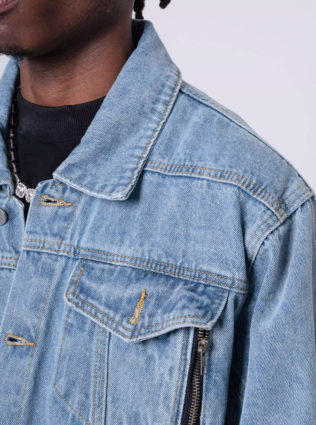 F3F Select Zipper Denim Jacket