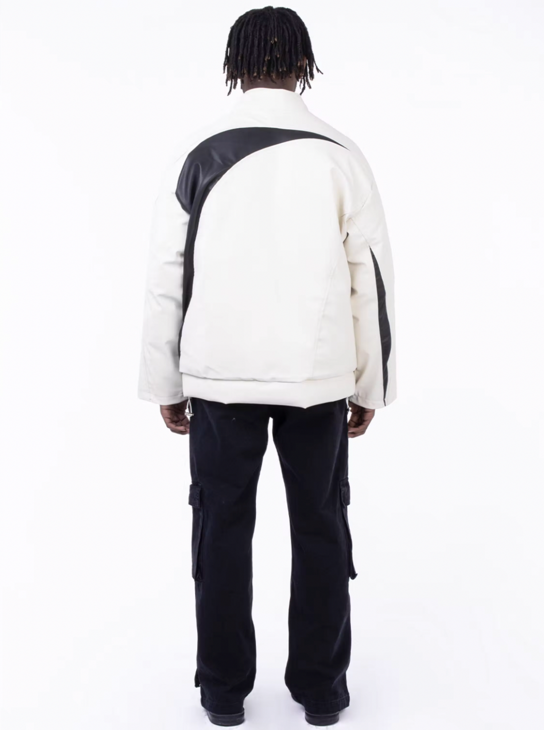 F3F Select Contrast Thickened Leather Jacket