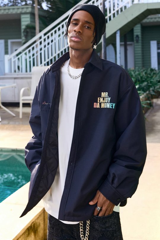 MEDM Logo Loose Shirt Jacket