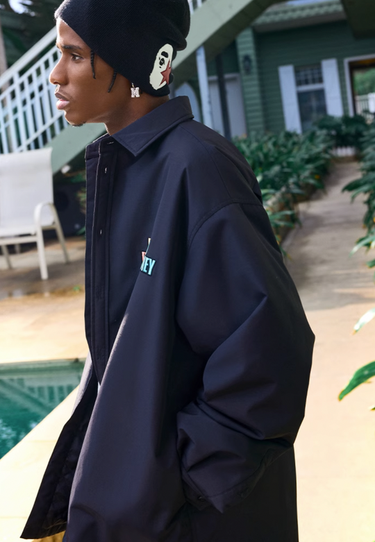 MEDM Logo Loose Shirt Jacket