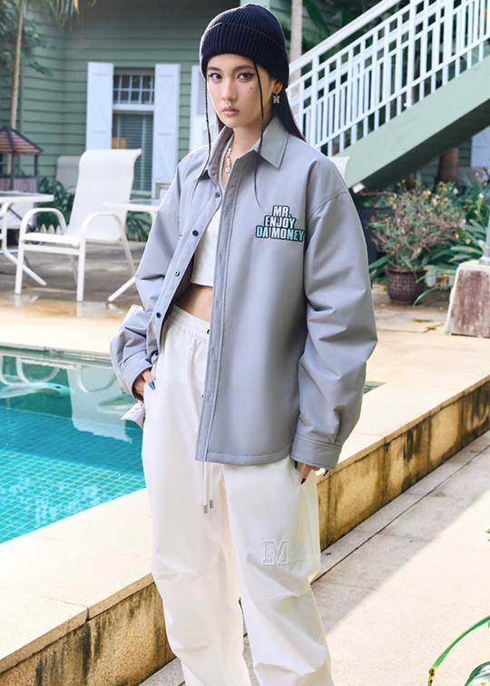 MEDM Logo Loose Shirt Jacket
