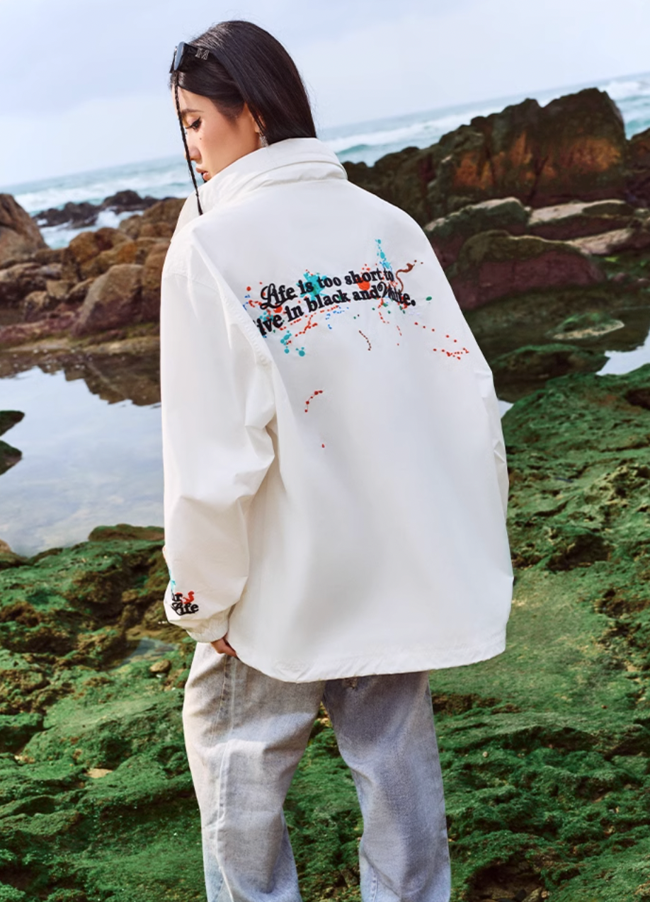 MEDM Splash Ink Embroidery Jacket