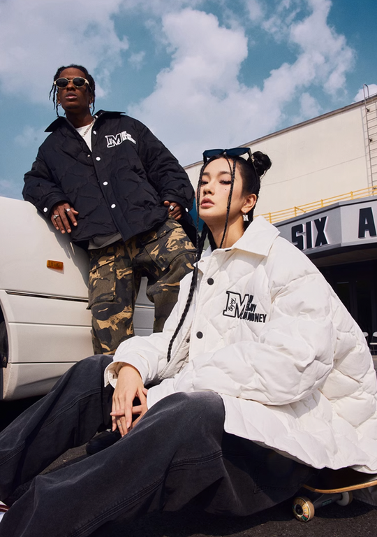 MEDM Plaid Down Shirt Jacket